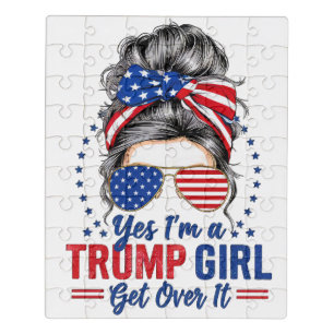 Yes Im a Trump Girl Get Over It Jigsaw Puzzle