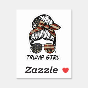 Yes I'm A Trump Girl Get Over It - Trump 2024 Elec Sticker