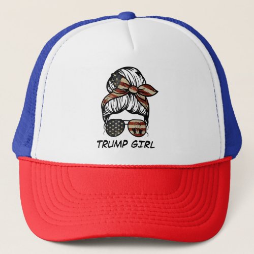 Yes Im A Trump Girl Get Over It _ Trump 2024 Elec Trucker Hat