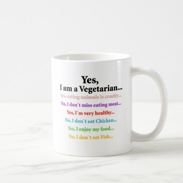 Yes, I'm a vegetarian! Coffee Mug (Right)