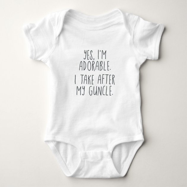 Guncle deals baby clothes