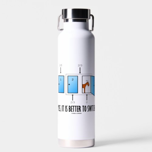 Yes It Is Better To Switch Three Doors One Goat Water Bottle