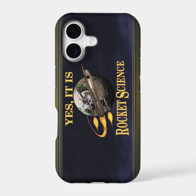Yes, It Is Rocket Science Iphone Case (Back)