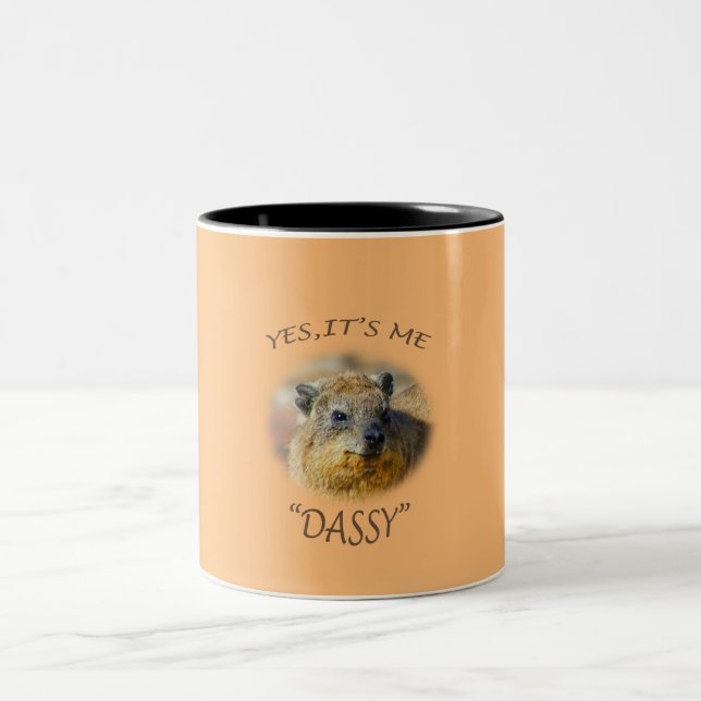 YES, IT'S ME, "DASSY" Two-Tone COFFEE MUG (Center)
