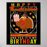 Yes It's My Birthday Turkey Autumn Fall Costume 