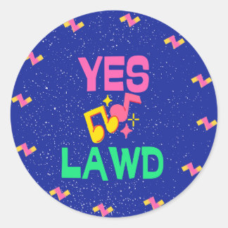 Yes Lawd-Anderson Paak Classic Round Sticker