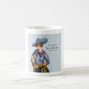 Yes Ma'am Vintage Texas Cowgirl Art Mug