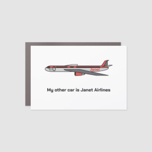 Yes, My Other Car Is Janet Airlines Magnet