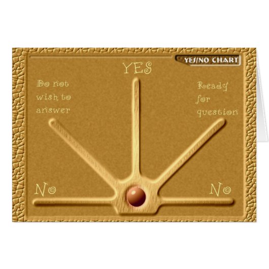Yes-no Pendulum Chart Cards (Front Horizontal)