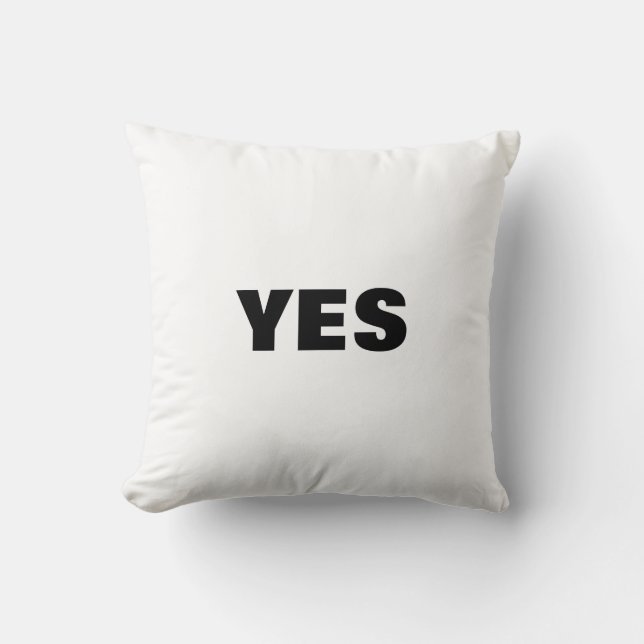 ~Yes/No~ THROW PILLOW, MAKE A GAME OF IT! Pillow (Front)