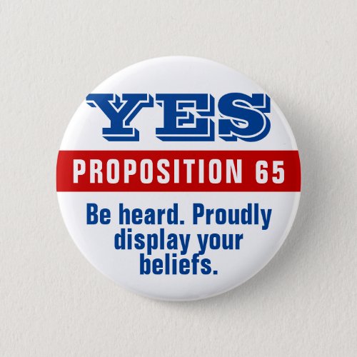 Yes on Proposition Button