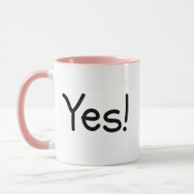 Yes! or No! Humorous Decision Coffee Mug