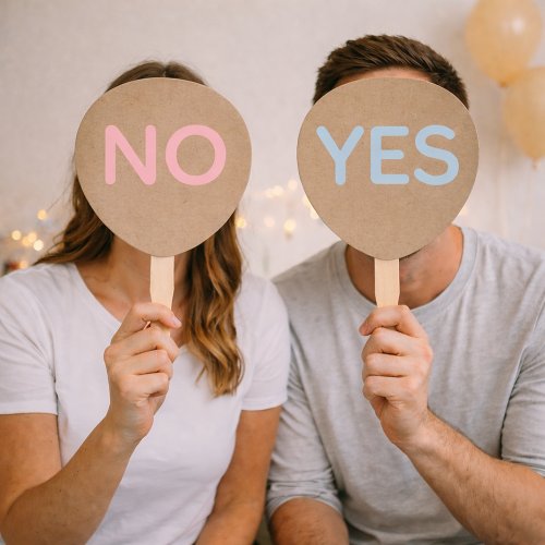 Yes or No Wedding Game Paddles 
