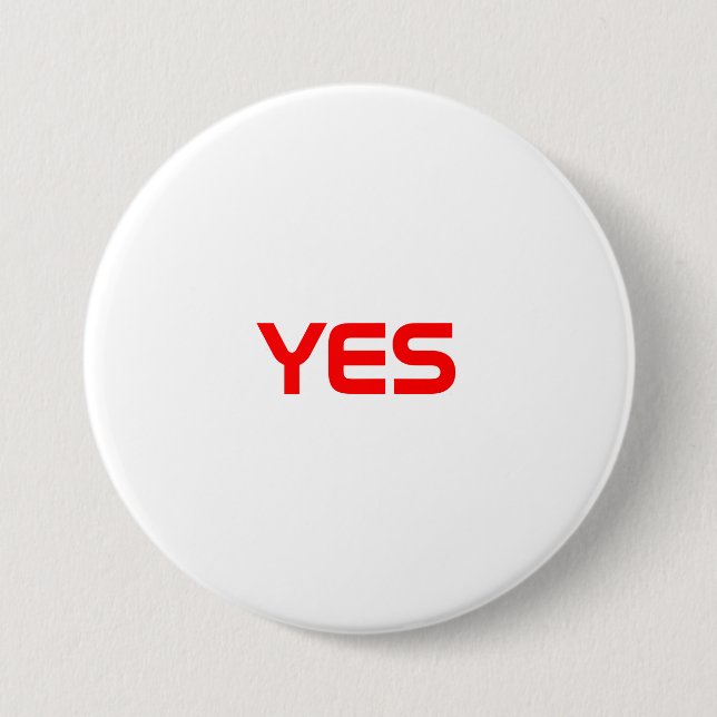 YES PINBACK BUTTON (Front)