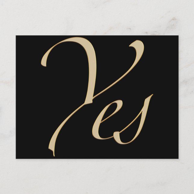 Yes Postcard (Front)
