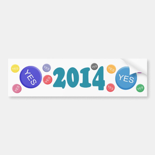 Yes Scotland Badges Bumper Sticker (Front)