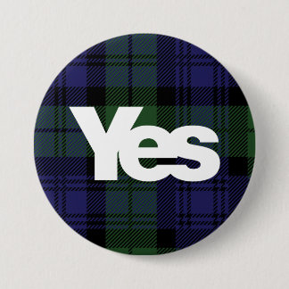 Yes Scotland Scottish Independence 2014 Tartan Pinback Button