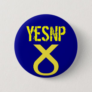 Yes Scotland Vote SNP Badge Button