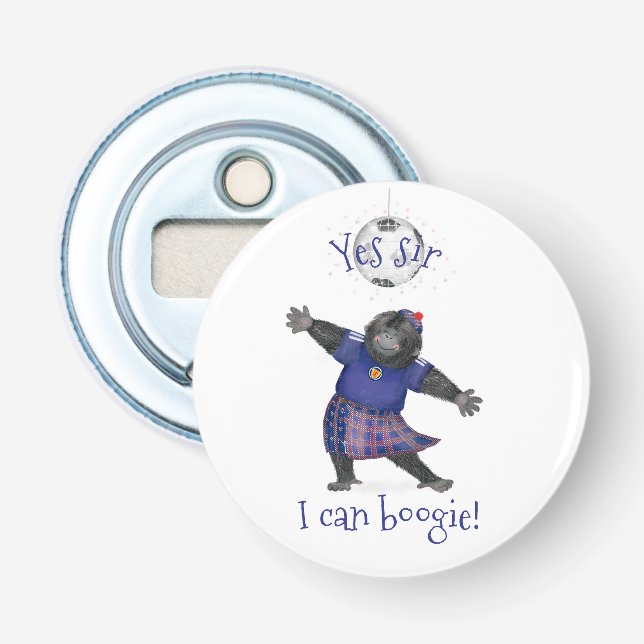 Yes sir I can boogie gorilla bottle opener (Front)
