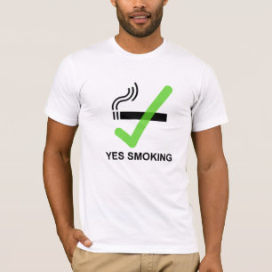 YES SMOKING No Smoking Tee V2 - Apparel White
