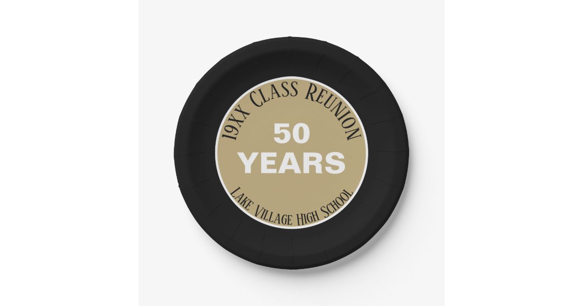 YES! Special 50th Reunion Party Plate