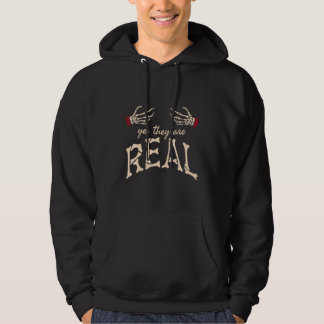 Yes They Are Real Women Skeleton Halloween 1 Hoodie
