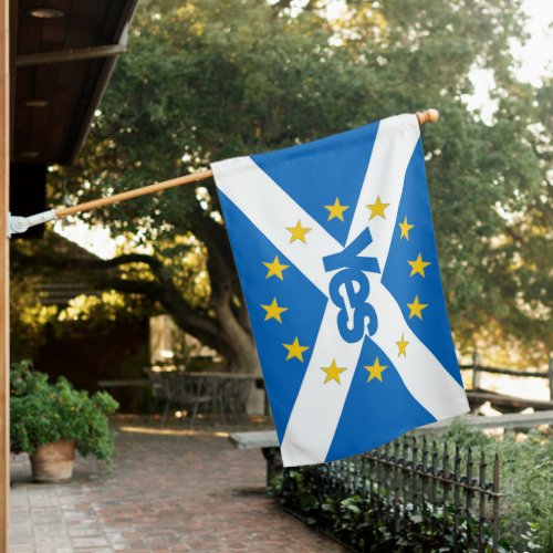 Yes to Independent European Scotland Flag