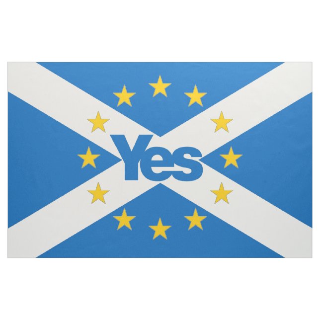 Yes to Independent European Scotland Flag Fabric (Yard)