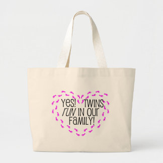 Yes! Twins Run in Our Family! Tote Bag