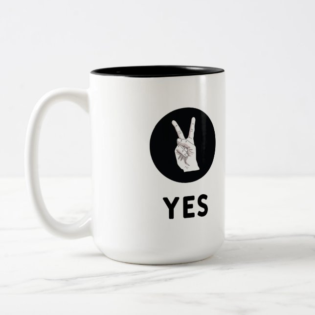 Yes  Two-Tone coffee mug (Left)