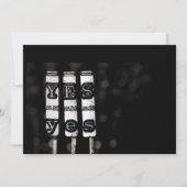 Yes typewriter script (Front)