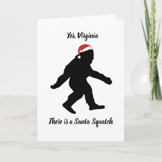 Yes, Virginia, Santa Squatch Christmas Card