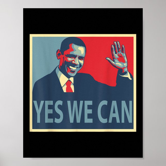 Yes We Can Barack Obama President  Poster (Front)