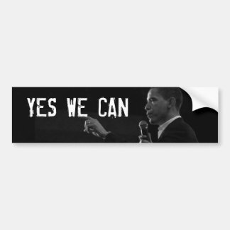 YES WE CAN Bumper Sticker with Obama Photo