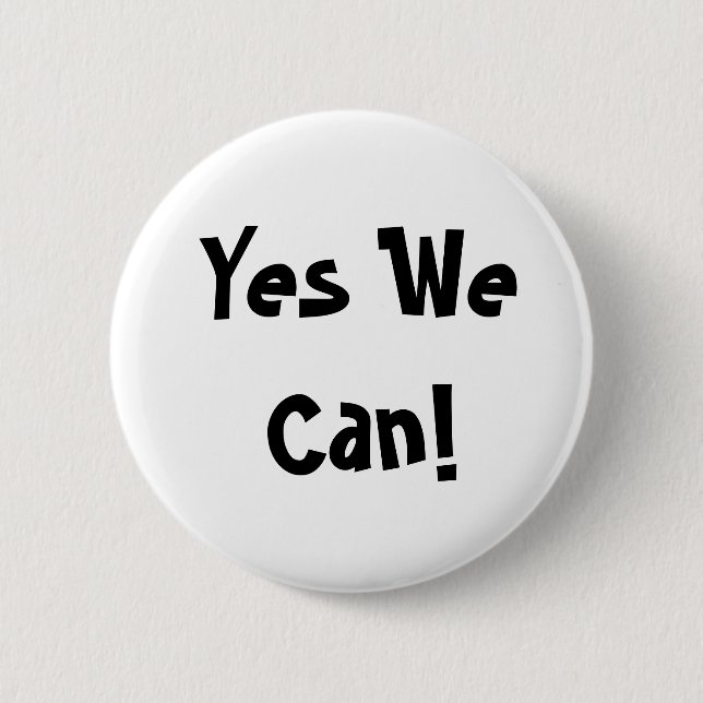 Yes We Can! Button (Front)