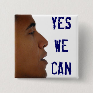 Yes We Can Button w/ Obama Profile