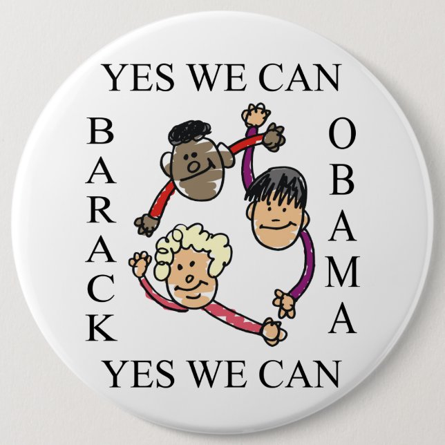 YES WE CAN -CIRCLE OF HOPE BUTTON (Front)