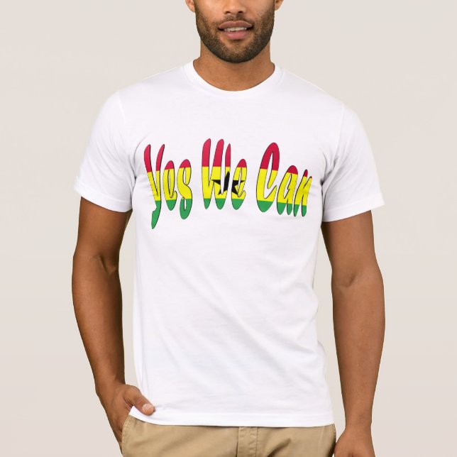 Yes We Can (Ghana Flag) T-Shirt (Front)