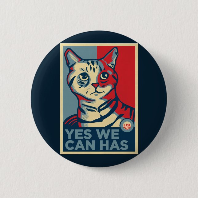 Yes We Can Has Button (Front)