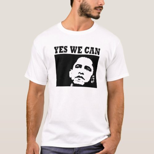 Yes we can Obama 2008 T_Shirt