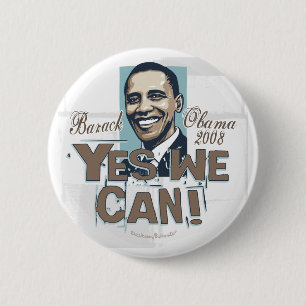 Yes We Can! Obama Button