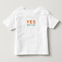 Yes We Can + Obama portrait (2-sided) Toddler T-shirt