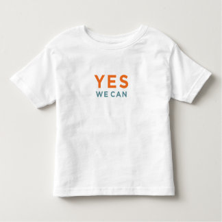 Yes We Can + Obama portrait (2-sided) Toddler T-shirt