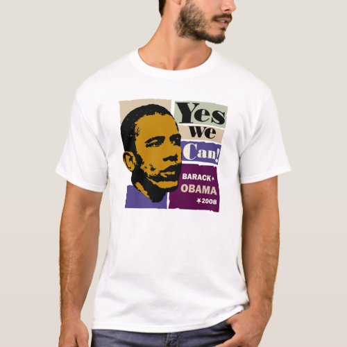 Yes We Can Obama T_Shirt