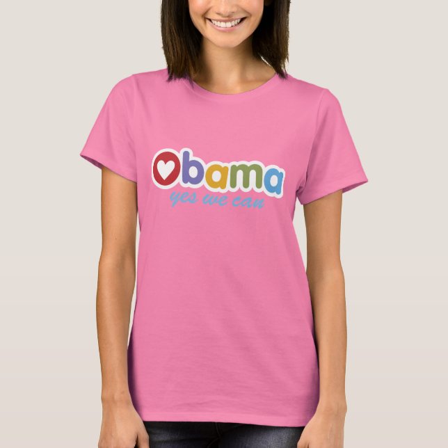 Yes We Can Obama T-shirt (Front)