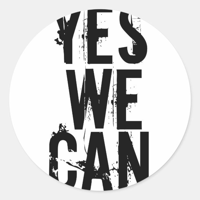 YES WE CAN sticker (Front)