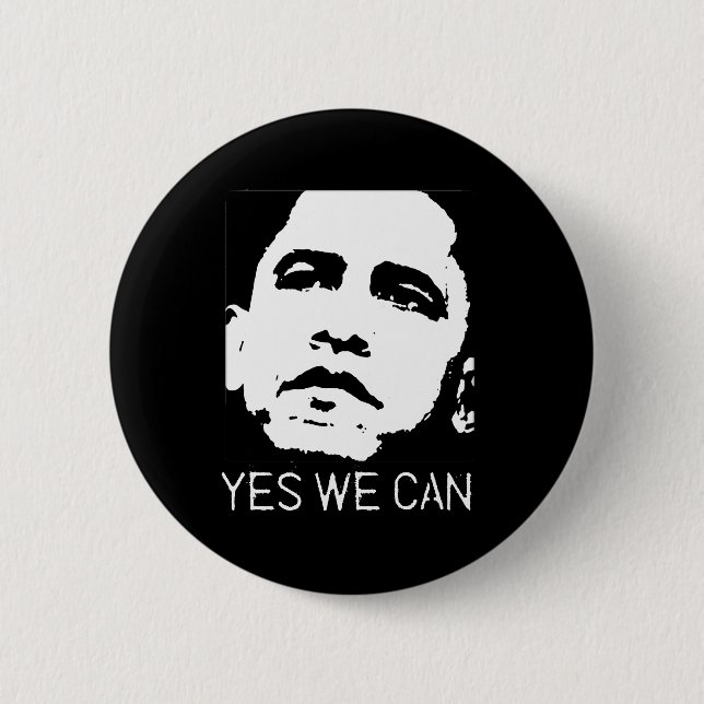 YES WE CAN T-SHIRT BUTTON (Front)