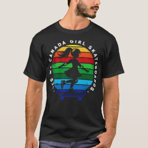 Yes We Canada Girl Skateboard T-Shirt