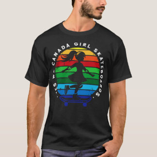 Yes We Canada Girl Skateboard T-Shirt