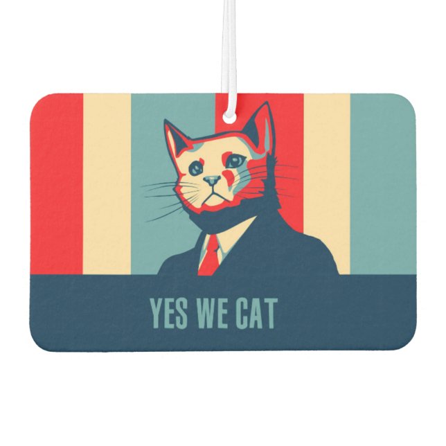 Yes We Cat Air Freshener (Front)